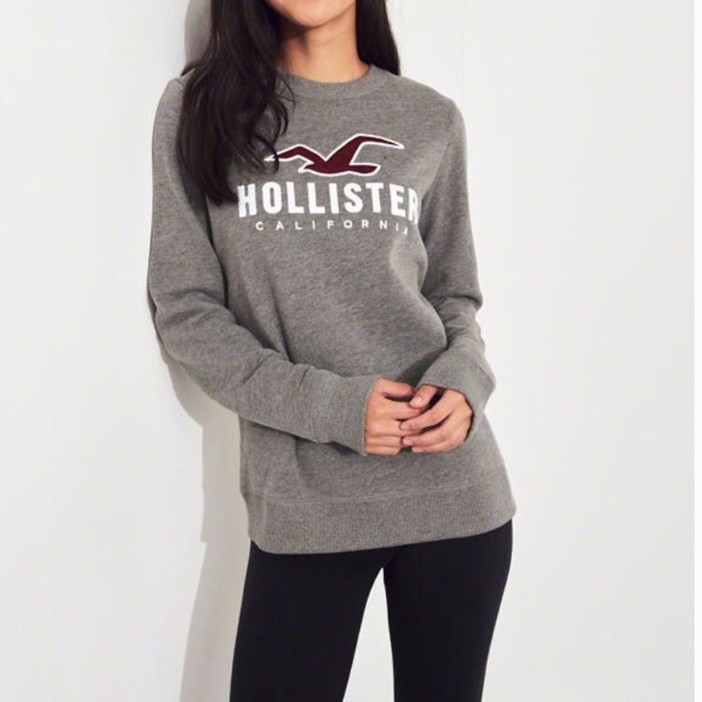 Grey hollister sweater